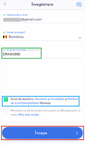 Functioneaza in orice magazin fizic sau online coduri 100% autentice si unice emise de gs1 Monese Romania Card Gratuit In 3 Pasi Simpli Bonus 20
