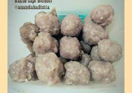 Resep Bakso Sapi Blender Oleh Bundaaldrin Recipe Resep Bakso Bakso Resep