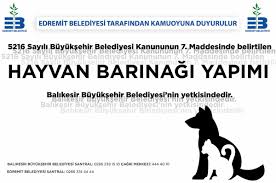 Edremit Belediyesi On Twitter Bilgilendirme Hayvan Barinagi Yapilmasi 5216 Sayili Yasa Geregi Balikesir Buyuksehir Belediyesi Sorumlulugundadir Http T Co Tkczbagpau