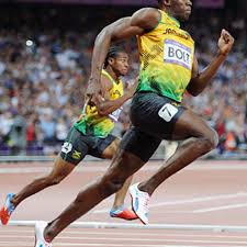 His first world record was in the 100m in 2008 when he posted a time of 9.72 secs in new york. Usain Bolt Wins Olympic 200m And Makes History Blake Takes Silver Si Kids Sports News For Kids Kids Games And More