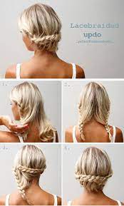 Try Out These Simple Updos For Medium Hair Length They Are Easy To Do And Absolutely Cute Hair Styles Long Hair Styles Messy Braided Hairstyles