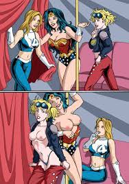 Superhero Fun (Fantastic Four , Wonder Woman) [Palcomix] Porn Comic -  AllPornComic