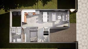 2 baños, cocina independiente, altillo ( separada en 2 habitaciones), claraboya, acceso a azotea. Plano De Casa 6 X 12 Metros Con Terraza Archtech