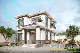 Phong cách mẫu biệt thự vườn mái nhật 2 tầng 8x12