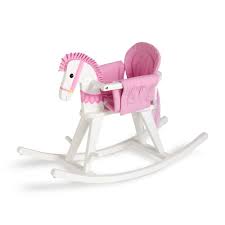 The design of this piece works with a wide variety of home decor styles, with a timeless appearance. Baby To Kids Wooden Convertible Pink Rocking Horse Ross Simons