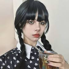 BECUS Wednesday Wigs for Women Long Black Braided Wig with Fringe Wednesday  Costume Party Wigs for Girls Family Cosplay Gifts : Buy Online at Best  Price in KSA