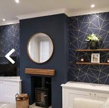 Zara Shimmer Metallic Wallpaper Navy Gold In 2020 Gold Living Room Living Room Design Blue Blue Living Room Decor