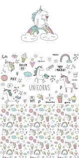 Doodle Unicorn Lettering Patch Doodle Illustration Doodles Lettering