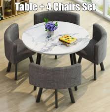 Browse circular dining room options with matching table and chair sets in styles like formal, casual, counter height and more. Circular Home Office Dining Table Chairs Set Furniture Home Living Furniture Tables Sets On Carousell