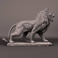 maya sculpture lion stone desenhos azulejos leao