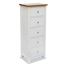 Maybe you would like to learn more about one of these? Narrow Tall Chest Drawers Solid Oak Rustic Wood White Bedroom Furniture Country Shabby Chic Style Modern Tallboy Bathroom Living Room 5 Drawer Wooden Storage Cabinet Unit Side Slim Console Table Fully Assembled