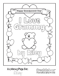 You will find lots of them in r names for girls coloring posters. Personalized I Love Grammy Coloring Page Frecklebox Frecklebox