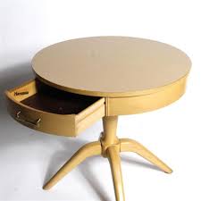 Maybe you would like to learn more about one of these? Sold Price Vintage Mid Century Mersman Blonde Round Top Side Table Marked Under Top And In Drawer 8179 With Round Base And Four Angled Feet July 6 0119 11 00 Am Edt