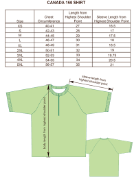 Size Charts For Products Projoy Sportswears And Apparel