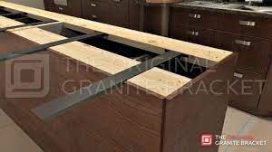 hidden island support bracket countertop supports brackets granite for