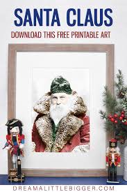 Available for free download from burst by shopify. Vintage Santa Photo To Print And Frame Dream A Little Bigger