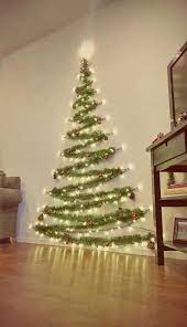 Space Saver Wall Christmas Tree Christmas Decoration Wall Christmas Tree Easy Christmas Decorations Christmas Decorations