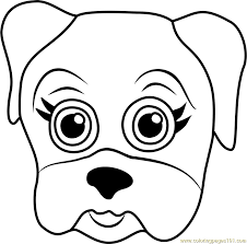 Puppy coloring pages allow children to color cute puppies, explore their creativity, and learn about different breeds of dogs. Pug Puppy Face Coloring Page For Kids Free Pet Parade Printable Coloring Pages Online For Kids Coloringpages101 Com Coloring Pages For Kids