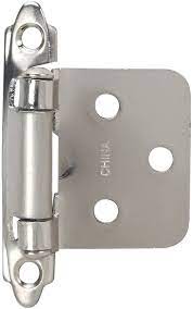 Thin cast flush mount stainless steel hinge 3 x 1.5. Amazon Com Hardware House 48 9112 Flush Mount Self Closing Cabinet Hinge 2 Pack Satin Nickel Home Improvement