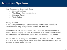 Computer number systems are how we represent numbers in a computer system architecture. Fall 2014 Lesson 1 Number System Program Design Cse Ppt Download