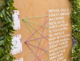 Diy String Wedding Seating Chart Fun365