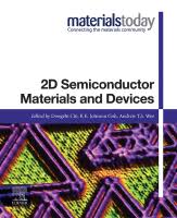 Jump to navigation jump to search. 2d Semiconductor Materials And Devices Sciencedirect
