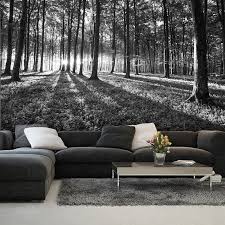 Bws Black White Forest Landscape Wallpaper Photo Wallpaper Landscape Walls