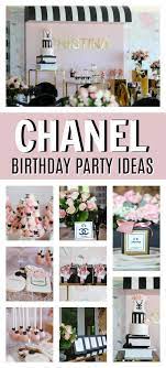 Handbags happy birthday toppers picks perfume lipstick glassestote bag cake decoration for fashion women birthday theme party wedding supplies. Chanel Themed 15th Birthday Party Pretty My Party Party Ideas
