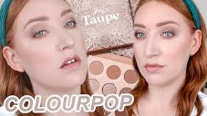 FINALLY SOME COOL TONES!! ColourPop That's Taupe Palette Review & Swatches  (on fair skin)