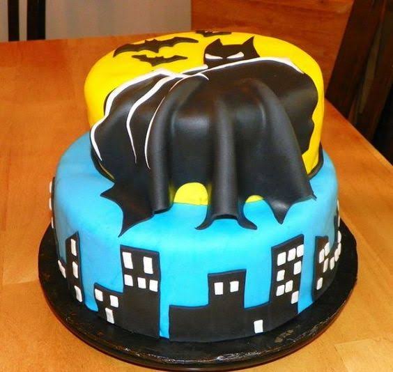 Resultado de imagem para bolo pasta americana batman"