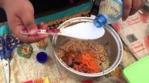 Sotong daun kobis kicap sotong. Cara Pembuatan Kerabu Megi Mangga Youtube