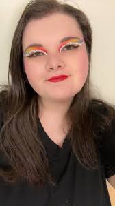 Bedazzled rainbow eyeshadow look review