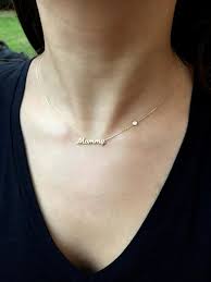 Mini Name Necklace With Birthstone Gold Name Necklace Birthstone Necklace Personalized Jewelry Personalized Gifts Christmas Gifts In 2021 Gold Name Necklace Name Necklace Silver Mommy Necklace