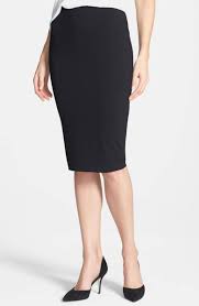 Vince Camuto Stretch Knit Midi Tube Skirt Main Color Rich Black Tube Skirt Knit Midi Petite Outfits