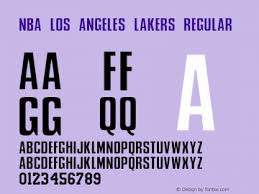 We are #lakersfamily 🏆 17x champions | want more? Nba Los Angeles Lakers Font Family Nba Los Angeles Lakers Uncategorized Typeface Fontke Com