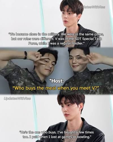 Song Kang reveals how he became friends with BTS V 😲✨️ On new episode of  the web variety show 'Salon Drip 2,' Song Kang looked back on his military  service on a