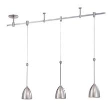 Kendal Lighting Rpk80 Sn Series 4 Ft 3 Light Satin Nickel Pendant Track Lighting Kit Vip Outlet