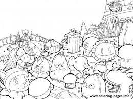 Do you want to play a board game based on plants vs. World Plants Vs Zombies Coloring Pages Printable