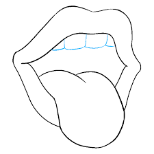 How To Draw A Mouth And Tongue Really Easy Drawing Tutorial Drawing Tutorial Easy Easy Drawings Cute Easy Drawings