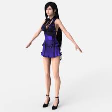 Her role in kingdom hearts ii is the manifestation of cloud's inner light. Tifa Lockhart Mature Dress From Final Fantasy 7 Remake Free 3d Model