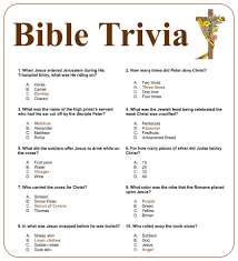 Multiple choice trivia questions have the advantage that if you don't know the answer, it's easier to guess! 4 Best Printable Christmas Bible Trivia Printablee Com
