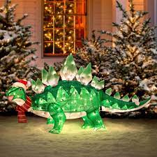 Free shipping on orders over $25 shipped by amazon. Animated Stegasaurus Dinosaur Christmas Decoration