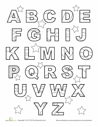 Abc Worksheet Education Com Abc Worksheets Abc Coloring Pages Alphabet Worksheets Preschool