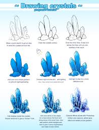 Kids and beginners alike can now draw a great looking crystals. Crystals Progress Tutorial By Pikishi On Deviantart