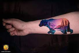 Although butterfly tattoos have been popular for decades, there is a timelessness about them, and the wide variety of designs have ensured that each piece remains unique to the wearer. Tattoo Ideas On Twitter Bear Nature Scene Https T Co 4arzec4idm