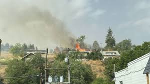 Cal fire/ placer county fire responding to the vegetation fire in the bear river campground near colfax in placer county. Homes Farms Airport Urban Areas Threatened By New Whitman Co Wildfire Komo