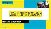 Assalamualaikum dan selamat sejahtera ! Rbt Ting 2 Reka Bentuk Makanan 2 6 2 Bahagian 2 Youtube