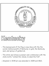 Kentucky state parks, frankfort, ky. Kentucky State Flag Coloring Page Coloring Home