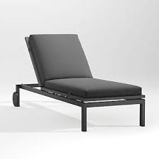 Sit back and learn what it means to truly lounge with the simple elegance and cozy seating of a chaise sofa. Alfresco Ii Grey Outdoor Patio Chaise Lounge With Charcoal Sunbrella Cushion Reviews Crate And Barrel