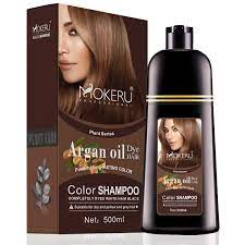 Yes, you do use a chemical to dye the hair, but it's just to change the color. Mokeru 2pcs Lot Natural Hair Dye Shampoo Argan Oil Essence Fast Hair Color Shampoo For Women Dry Hair Dye Permanent Coloring Dye Hair Color Aliexpress